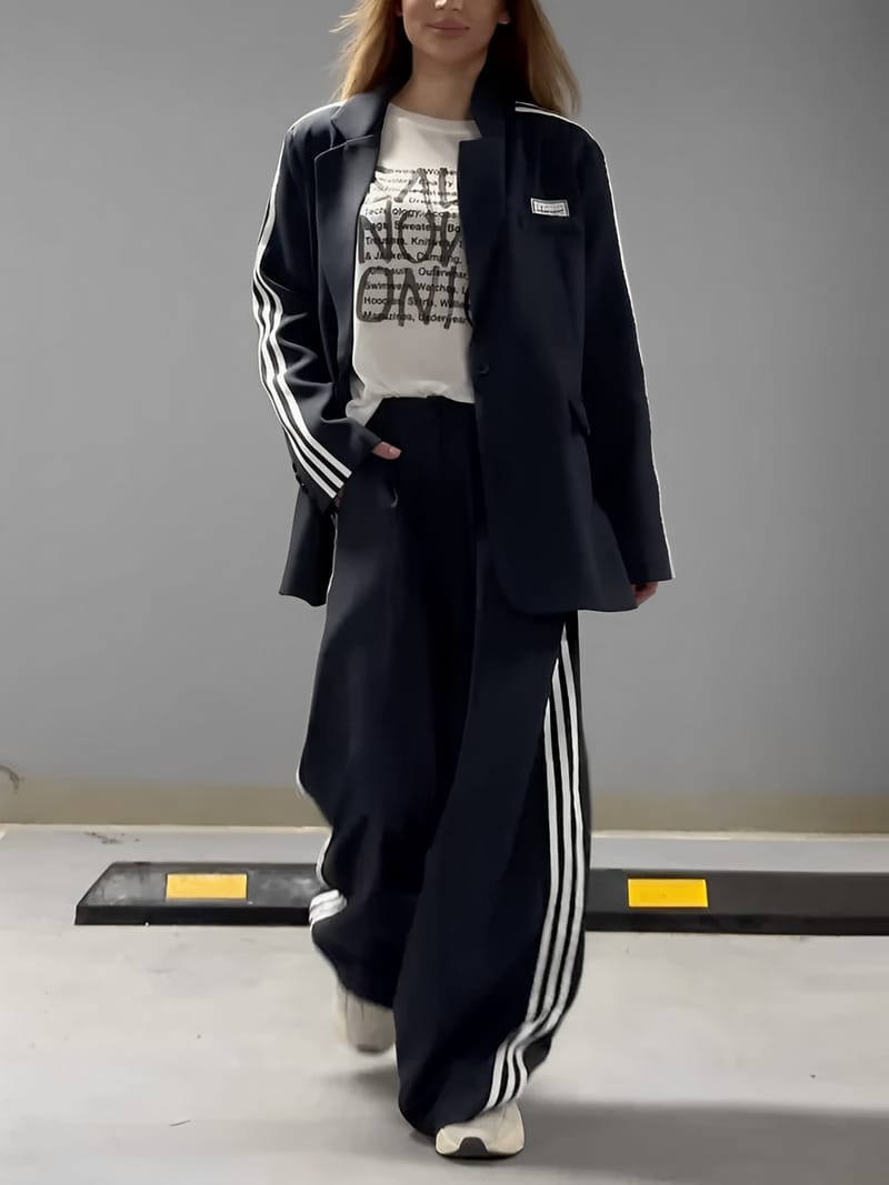 Conjunto de Alfaiataria Esportiva com Blazer Oversized e Calça – Regina