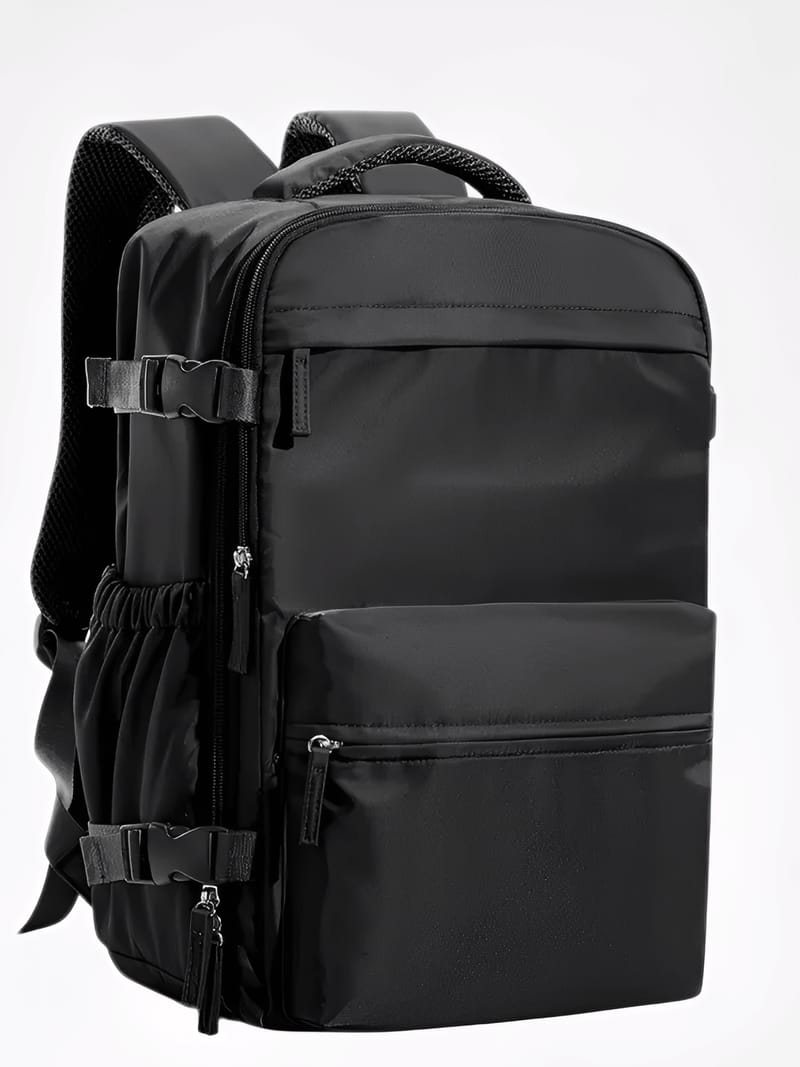 Mochila Multifuncional para Viagem com Compartimentos Internos e Externos e Compressor à Vácuo – Tati