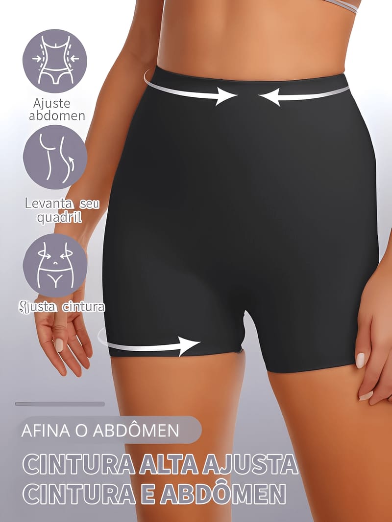 Short  Modelador com Enchimento Fixo Efeito Levanta Bumbum – Tailine